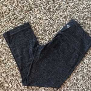 Lululemon Charcoal Grey Wunder Under Crop